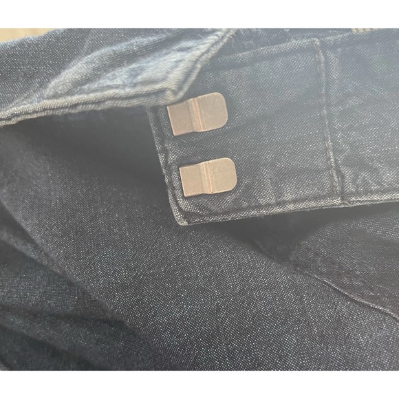 Madewell Wide Legger Jeans 29 Button On Waistband Boho Hippie Free Spirit - Picture 9 of 9